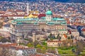 Budapest historic landmarks of Buda Castle view