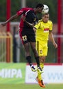 Budapest Honved vs Anzhi Makhachkala football game