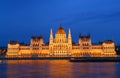 Budapest - Hungarian parliament at dusk