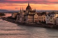 Budapest: Hungarian Parliament at dusk