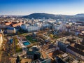 Budapest, Hungary - Aerial skyline view of Elisabeth Square and Deak Square with Statue of Liberty Royalty Free Stock Photo