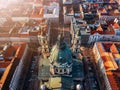 Budapest, Hungary - Aerial view of the beautiful St.Stephen`s Basilica Szent Istvan Bazilika