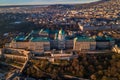 Budapest, Hungary - Aerial view of Buda Castle Royal Palace Royalty Free Stock Photo