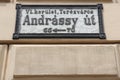 Budapest Andrassy Street Royalty Free Stock Photo