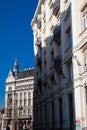 Beautiful architecture of the buildings at Budapest city center