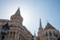 Fisherman`s Bastion Halaszbastya on Budapest castle during the afternoon. Royalty Free Stock Photo