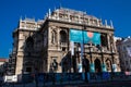 The Hungarian State Opera House neo-Renaissance building located in central Budapest Royalty Free Stock Photo