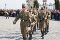 Budapest, Hungary - April 5, 2018: Members of the Hungarian Honor Guard