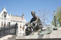 Statue of famous hungarian poet Attila Jozsef