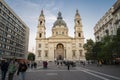 Budapest Hungary, April 6, 2020. View of the facade of the Cathedral of the Holy Religious Basilica