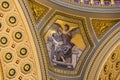 Elements of architecture and interior in the Basilica of St. Stephen. Royalty Free Stock Photo