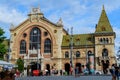 Budapest, Hungary, 6 August 2019: Historical building of Central Market Hall Nagy VÃÂ¡sÃÂ¡rcsarnok, largest and oldest indoor Royalty Free Stock Photo