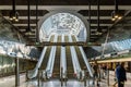 Interior view of Bikas Park Station, a rBudapest Metro station i