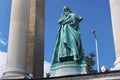 BUDAPEST, HUNGARY - AUGUST 08, 2012: Sculpture of king Bela IV Kollo Miklos, 1905.