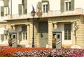 Budapest, Hungary - August 30, 2018: SÃÂ¡ndor Palace Sandor-palota is the official residence of the President of Hungary, and the