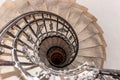 Winding staircase in St. Stephen`s Basilica - Budapest, Hungary Royalty Free Stock Photo