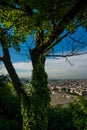 Budapest, Hungary: Beautiful top view of the city and the Danube river. Panorama of the old town from the hill Royalty Free Stock Photo