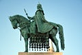 Landmark statue of Stephen I, King Saint Stephen of Hungary in Budapest Royalty Free Stock Photo