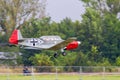 WWII Fighter in the Air.