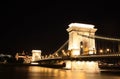 Budapest, Hungary. Chain bridge Royalty Free Stock Photo