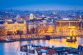 Budapest, Hungary - Chain Bridge and Danube River Royalty Free Stock Photo