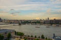 Budapest, Hungary: Chain bridge on Danube river in Budapest city. Hungary. Urban landscape panorama with old buildings Royalty Free Stock Photo