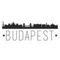 Budapest Hungary City Skyline Silhouette. City Design Vector Famous Monuments. Royalty Free Stock Photo