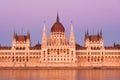 Budapest, Hungary. A classic view of the historic parliament building.