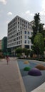 Budapest, Hungary - 2019.05.02.: Corvin square modern offices