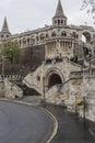 BUDAPEST, HUNGARY - DECEMBER 10, 2015: Fishermen's bastion in Budapest Royalty Free Stock Photo