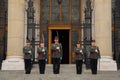 Budapest, Hungary: Ceremony of changing the guard in front of Hungarian Parliament Building