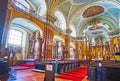 Inner-City Franciscan Church prayer hall, on Feb 22 in Budapest, Hungary