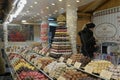 Budapest, Hungary food market with local vendors selling desserts at St Stephen square.