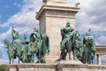 Budapest, Hungary. Heroes` Square, Hosok Tere or Millennium Monument