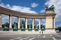 Budapest, Hungary. Heroes` Square, Hosok Tere or Millennium Monument