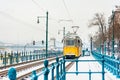 Typical Tramway in Budapest Hungary