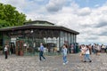 Entrance Budapest Castle Hill Funicular - Budavari Siklo- in Budapest, Hungary Royalty Free Stock Photo