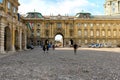 BUDAPEST, HUNGARY 29 JULY 2019: Buda castle ,Royal Palace inner courtyard view Royalty Free Stock Photo