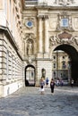 BUDAPEST, HUNGARY 29 JULY 2019: Buda castle ,Royal Palace inner courtyard view Royalty Free Stock Photo