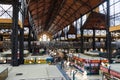 Budapest / Hungary - July 29 2019: People shopping in the Central Market Hall of Budapest, Hungary. Europe Royalty Free Stock Photo