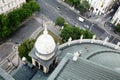 BUDAPEST, HUNGARY - July 23, 2019 - View from above on roof surface of Basilica of st. Stephen