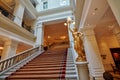 BUDAPEST, HUNGARY - JUNE 3, 2017: Interior grand staircase insid