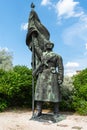 Statue of a Soviet Liberation Army soldier at Memento Park in Budapest Royalty Free Stock Photo