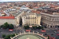 Top view of the city center of Budapest Royalty Free Stock Photo
