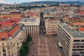 Top view of the city center of Budapest Royalty Free Stock Photo