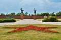 View of Memento Park in Budapest, Hungary Royalty Free Stock Photo