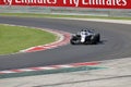 Formula One driver on the racing track