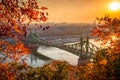 Budapest, Hungary - Liberty Bridge Szabadsag Hid at sunrise