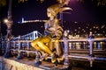 Budapest, Hungary - March 03, 2012. Bronze statue of Little Princess by Marton Laszlo - Kiskiralylany