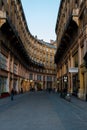 Old narrow street in Budapest, Hungary Royalty Free Stock Photo